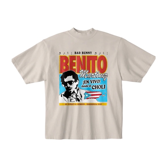 New! Bad Bunny Official Residency Merch La Residencia Salsa Choli T-Shirt - Picture 2 of 2